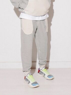 Bristol Studio Reversible Terrycloth Sweatpants Heather Gray / Cream Size 0 / XS